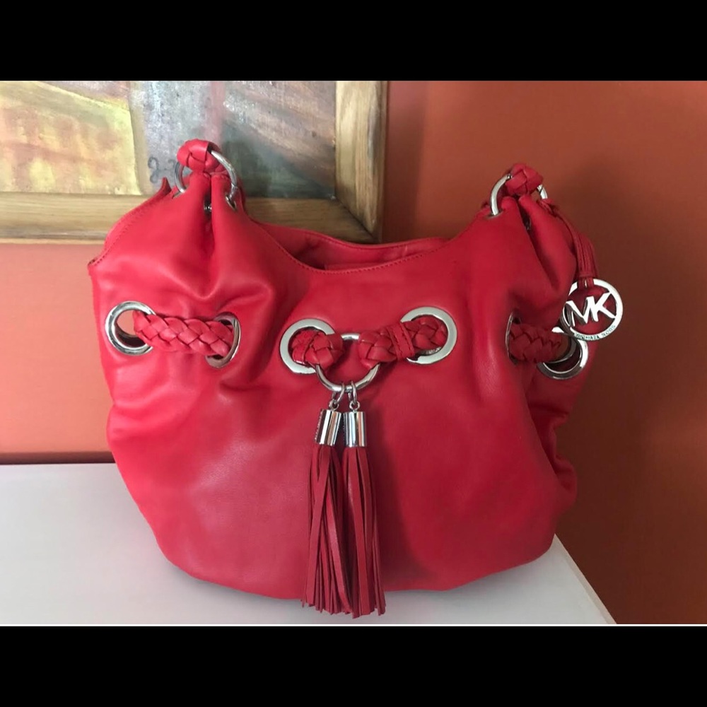 Michael Kors leather shoulder bag